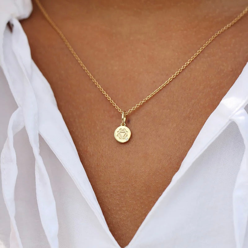 Ro Copenhagen Inner Peace Solar Plexus Chakra Vedhæng 18 kt. Guld