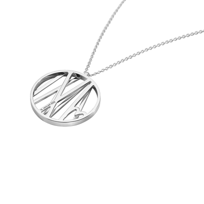 Georg Jensen 50 års Regeringsjubilæum Halskæde Sølv m. 18 kt. Guld
