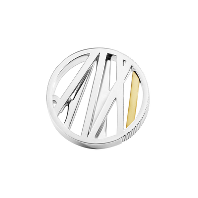 Georg Jensen 50 års Regeringsjubilæum Pin Sølv m. 18 kt. Guld