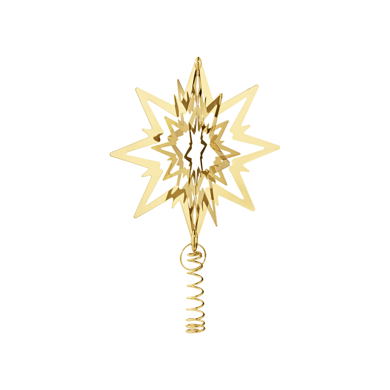 Georg Jensen Star Topstjerne Mellem Forgyldt