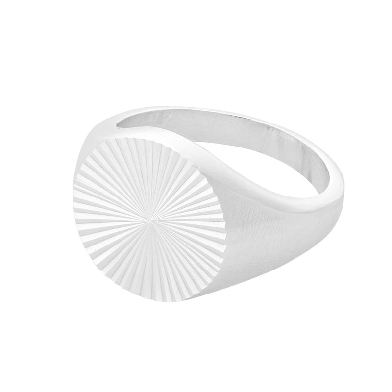 Pernille Corydon Ocean Star Signet Ring Sølv